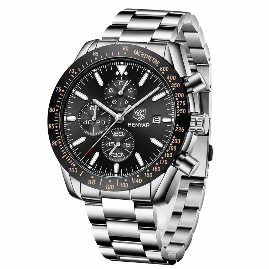 Montre Chronographe Benyar – Style Sport & Élégance