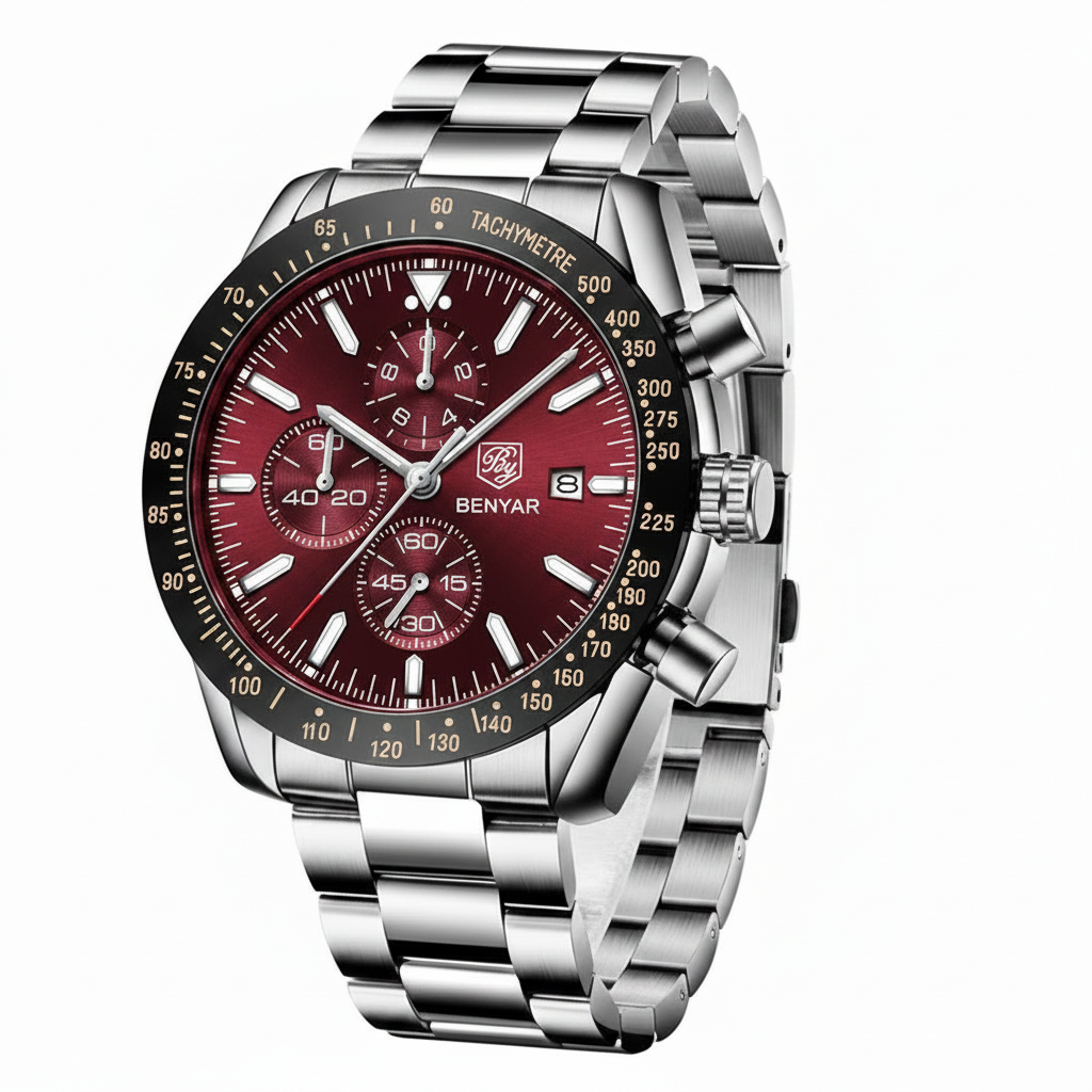Montre Chronographe Benyar – Style Sport & Élégance