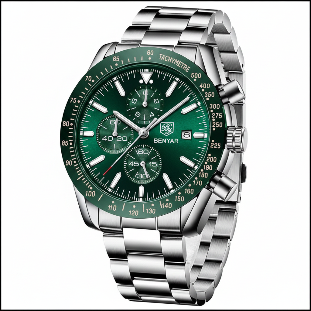 Montre Chronographe Benyar – Style Sport & Élégance
