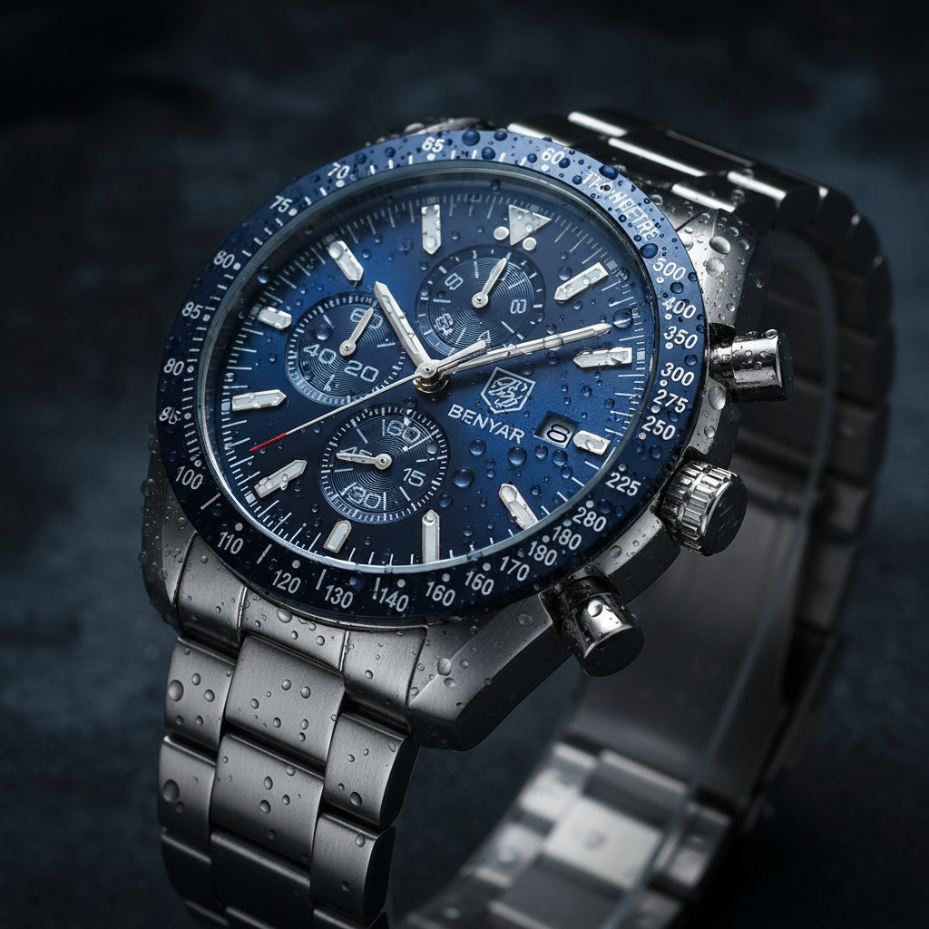 Montre Chronographe Benyar – Style Sport & Élégance